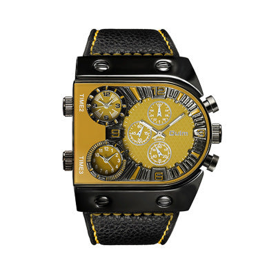 Men's Double Display Quartz Wristwatch – Analog & Digital Dual Display Watch