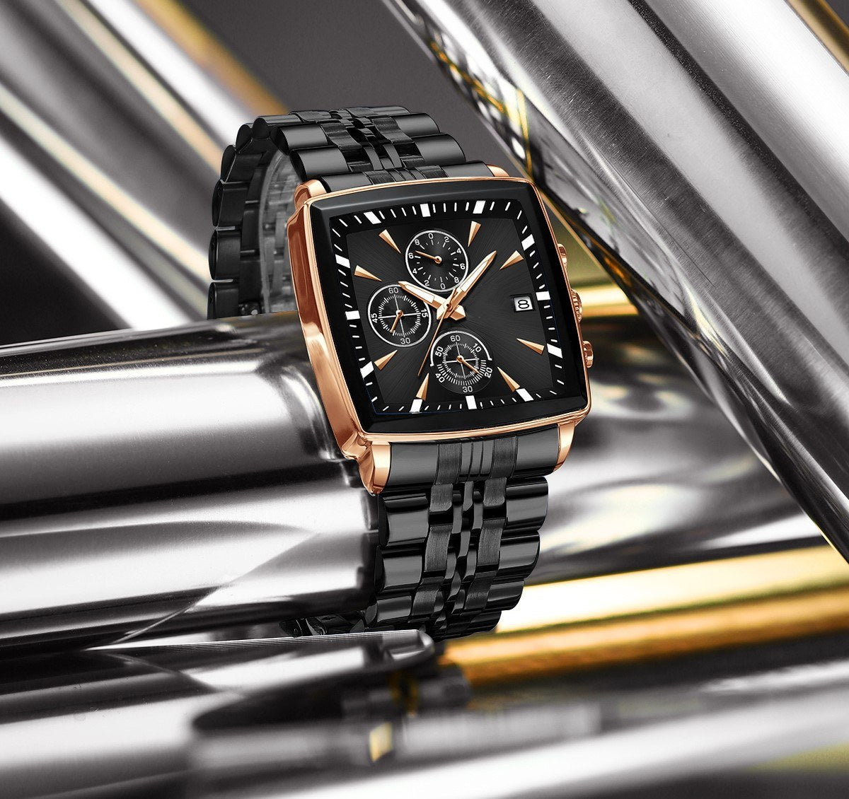 High-End Smart Men’s Business Watch – Multifunctional Waterproof Glow Wristwatch