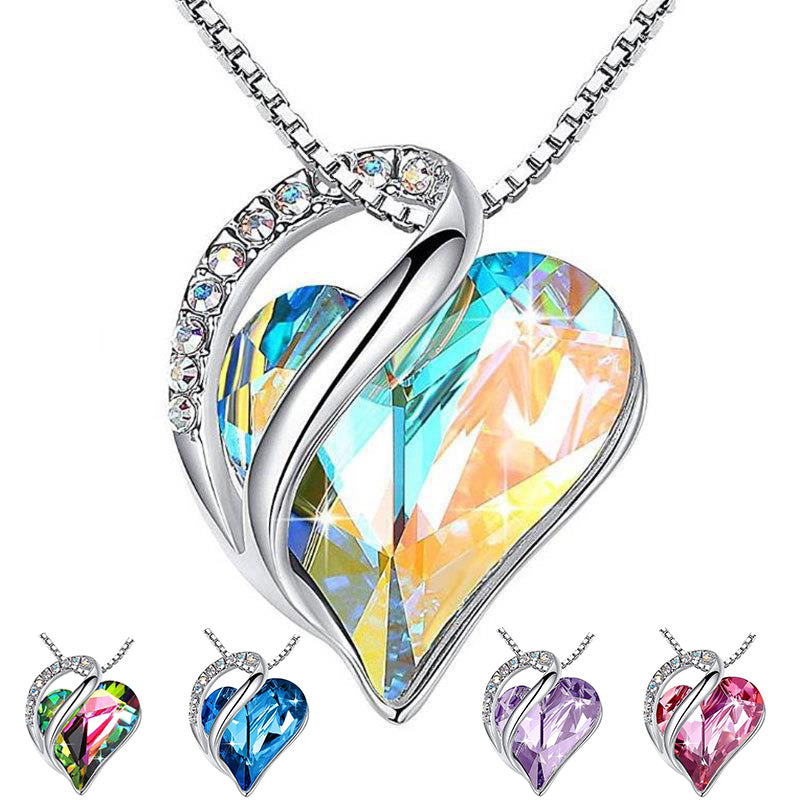 925 Silver Heart Shaped Geometric Necklace – Women’s Clavicle Chain Valentine’s & Mother’s Day Gift