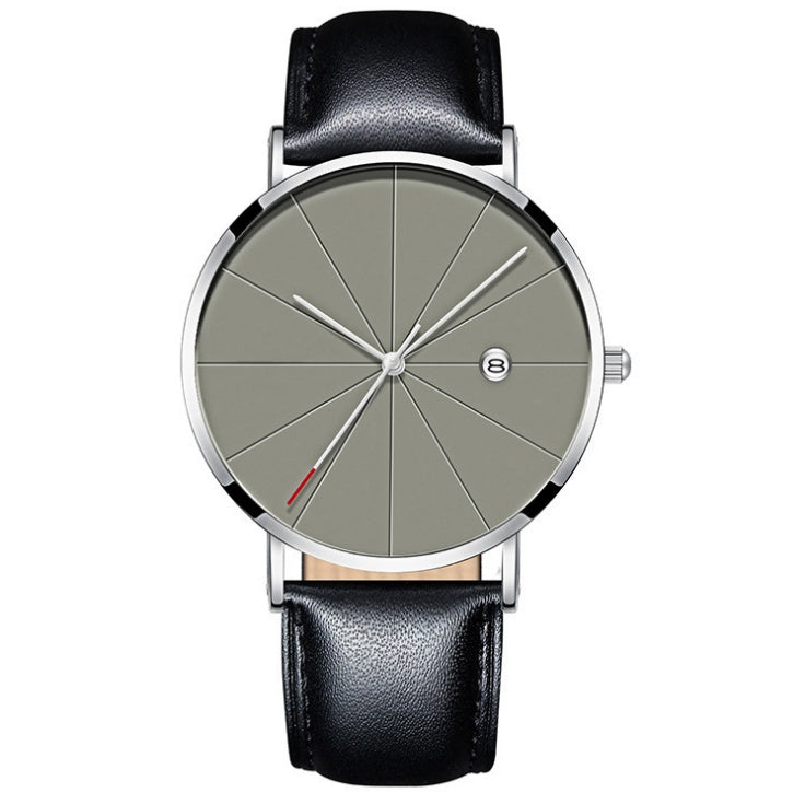 Simple Calendar Creative Waterproof Quartz Watch – Men's Everyday Wristwatch