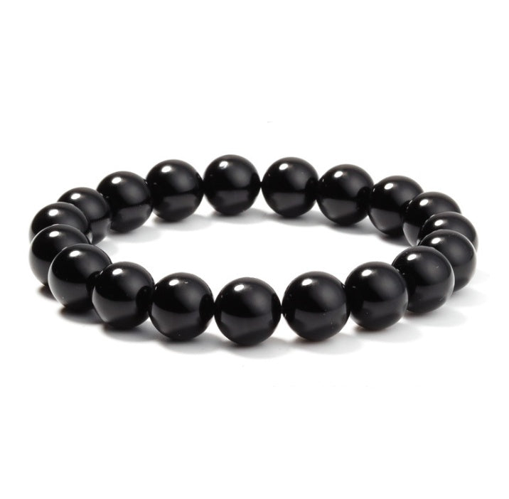 Black Onyx Bracelet – Natural Stone Beaded Jewelry for Men & Women