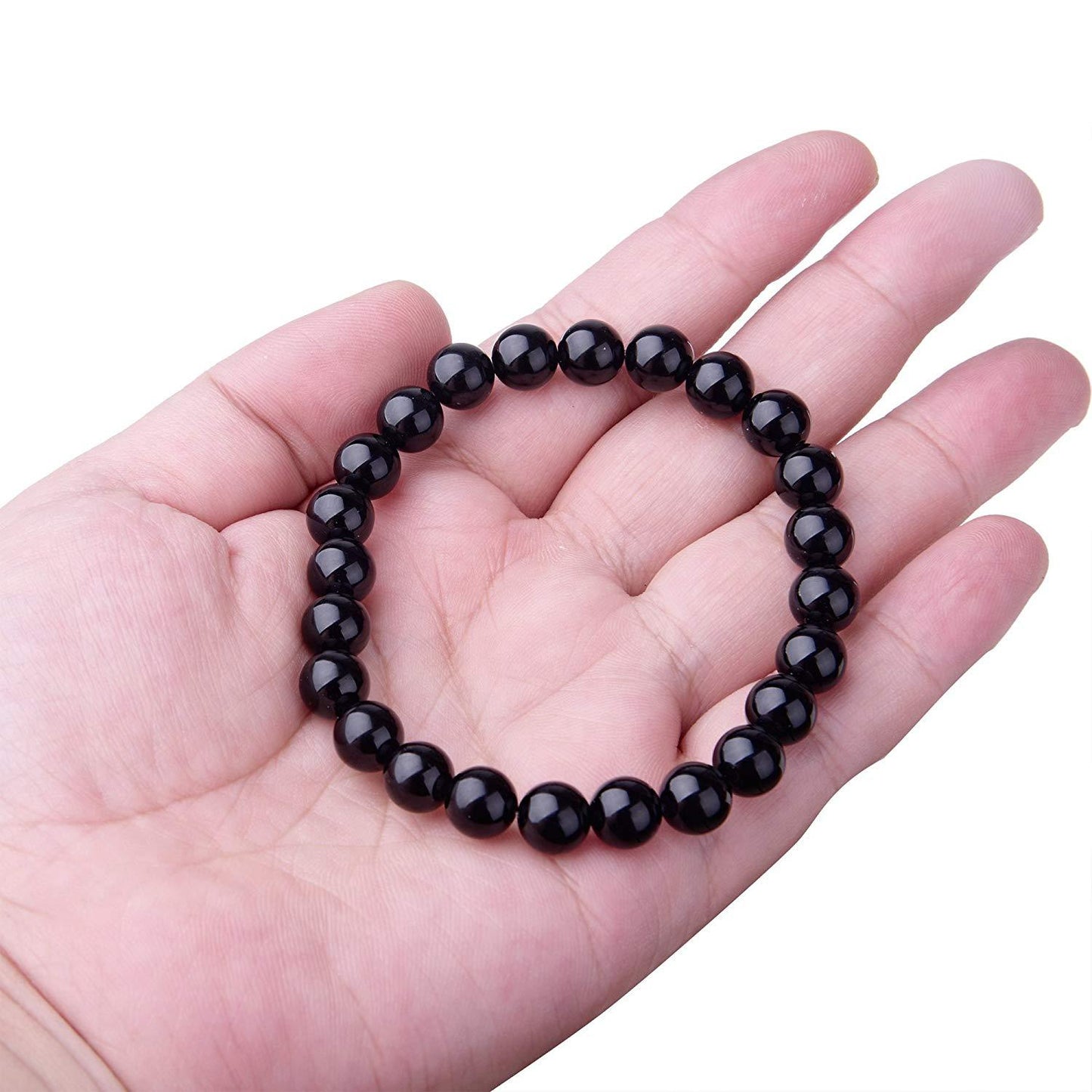 Black Onyx Bracelet – Natural Stone Beaded Jewelry for Men & Women