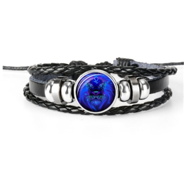 12 Zodiac Constellation Bracelet – Luminous Braided Design