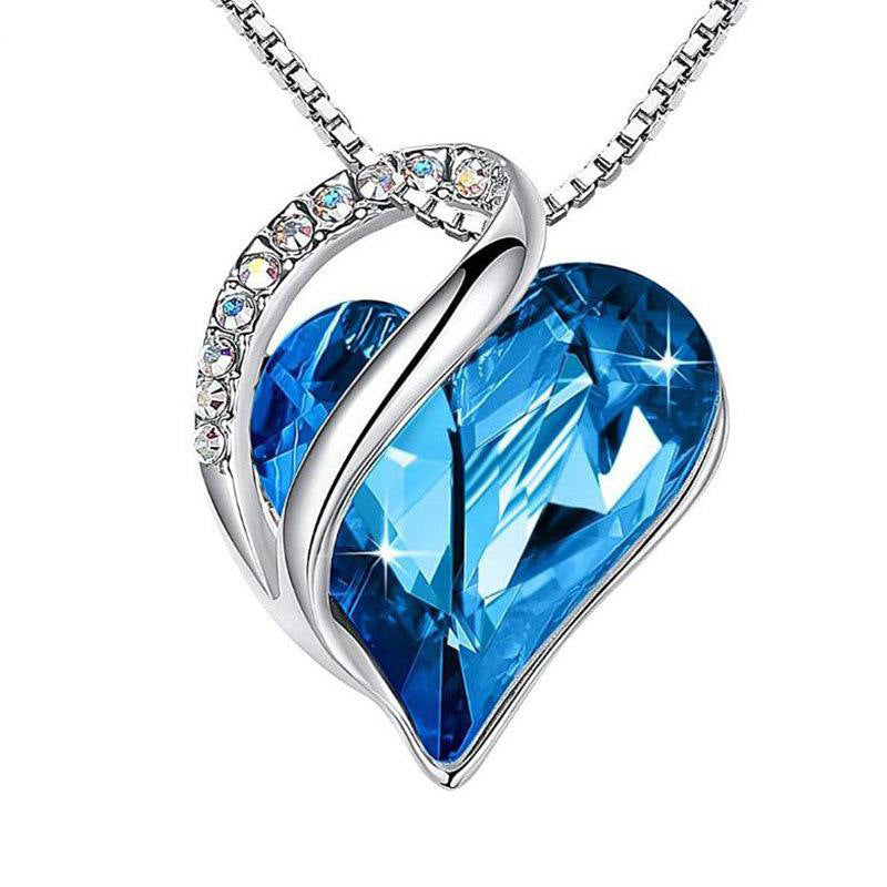 925 Silver Heart Shaped Geometric Necklace – Women’s Clavicle Chain Valentine’s & Mother’s Day Gift