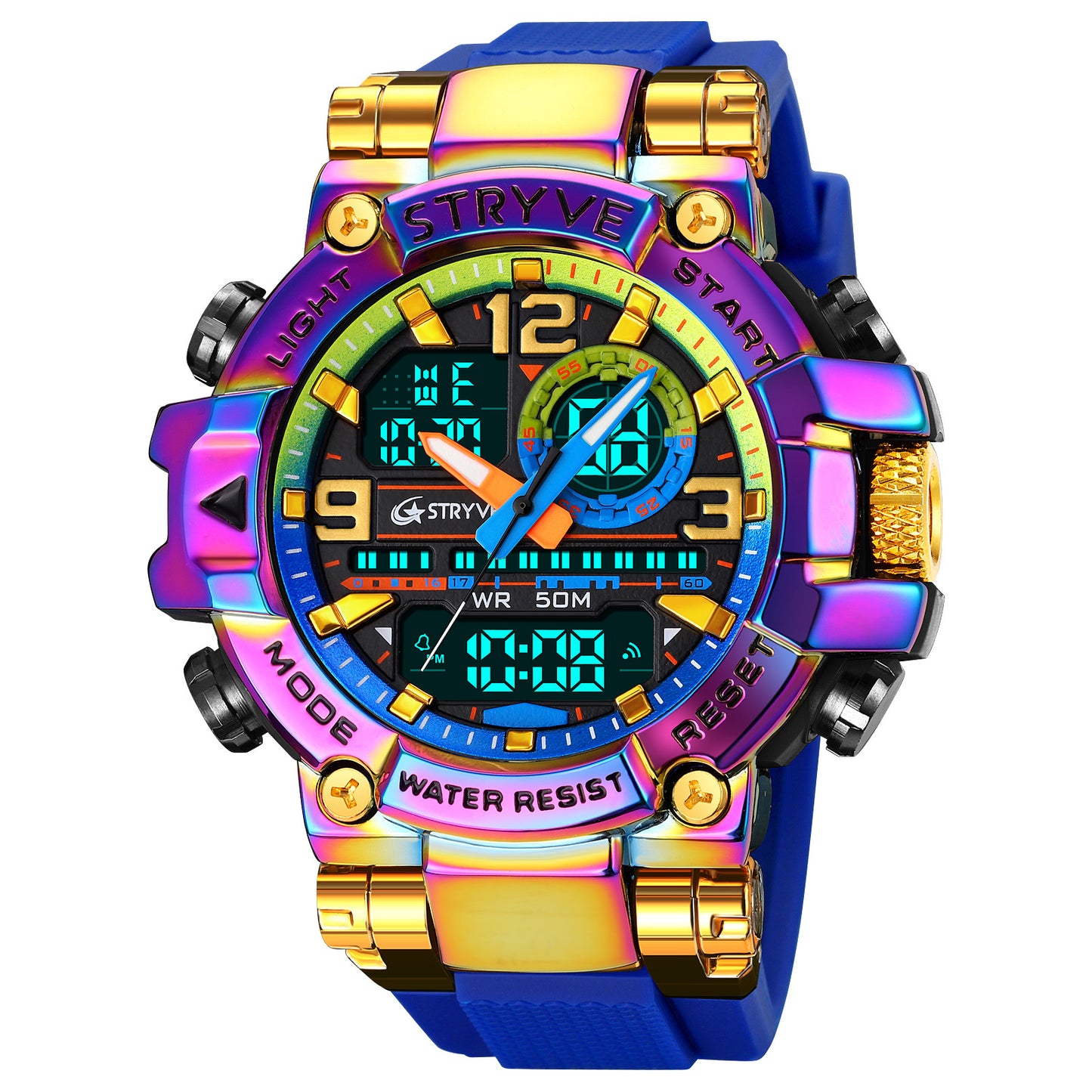Sports Colorful Luminous Electronic Watch – Waterproof Multifunctional Student Watch