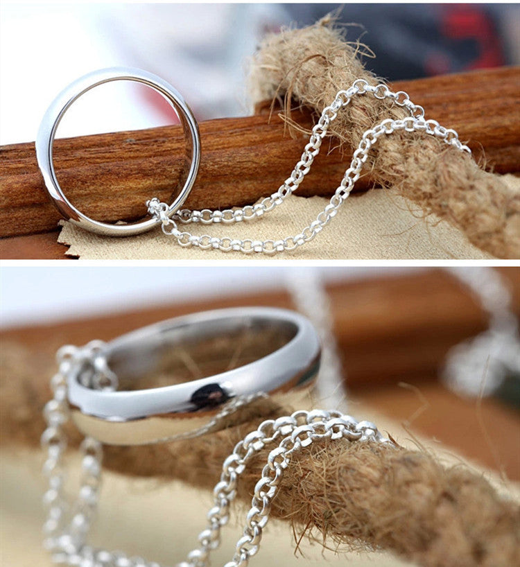 925 Silver Men's Ring – Index Finger & Little Finger Sterling Silver Band
