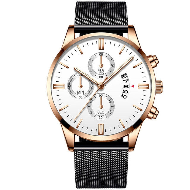 Fashion Luxury Luminous Mechanical Watch – Waterproof Steel Band Wristwatch