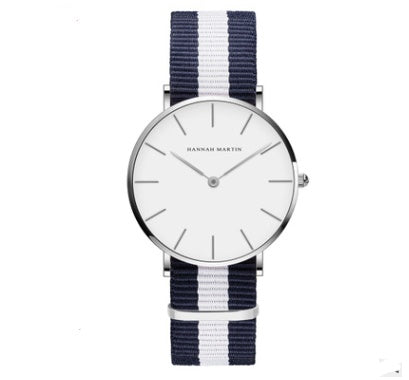 Ultra-Thin Quartz Watch – Waterproof Business Casual Black Belt Watch for Men & Women