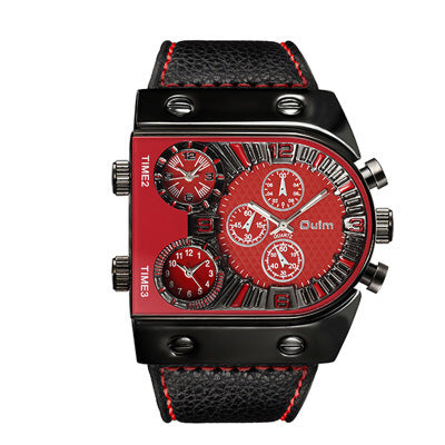 Men's Double Display Quartz Wristwatch – Analog & Digital Dual Display Watch