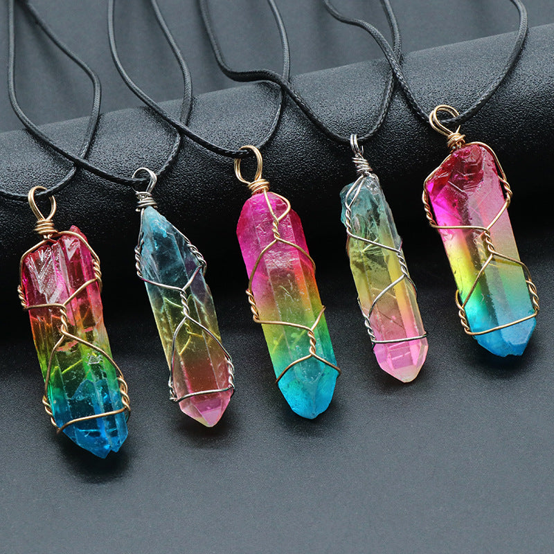 Crystal Tree of Life Pendant Necklace
