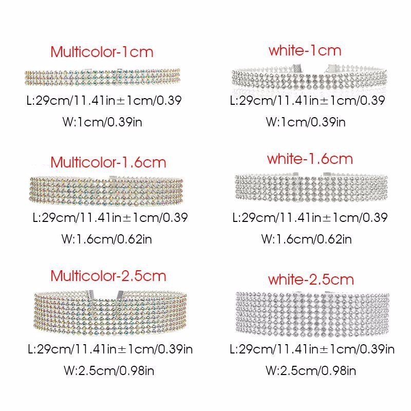 Full Crystal Rhinestone Choker Necklace – Glamorous Wedding Jewelry for Women