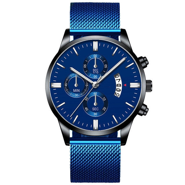 Fashion Luxury Luminous Mechanical Watch – Waterproof Steel Band Wristwatch