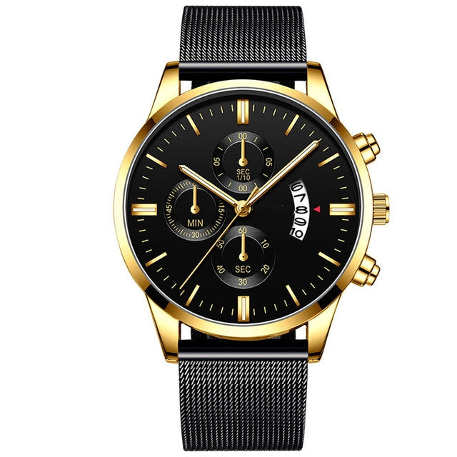Fashion Luxury Luminous Mechanical Watch – Waterproof Steel Band Wristwatch