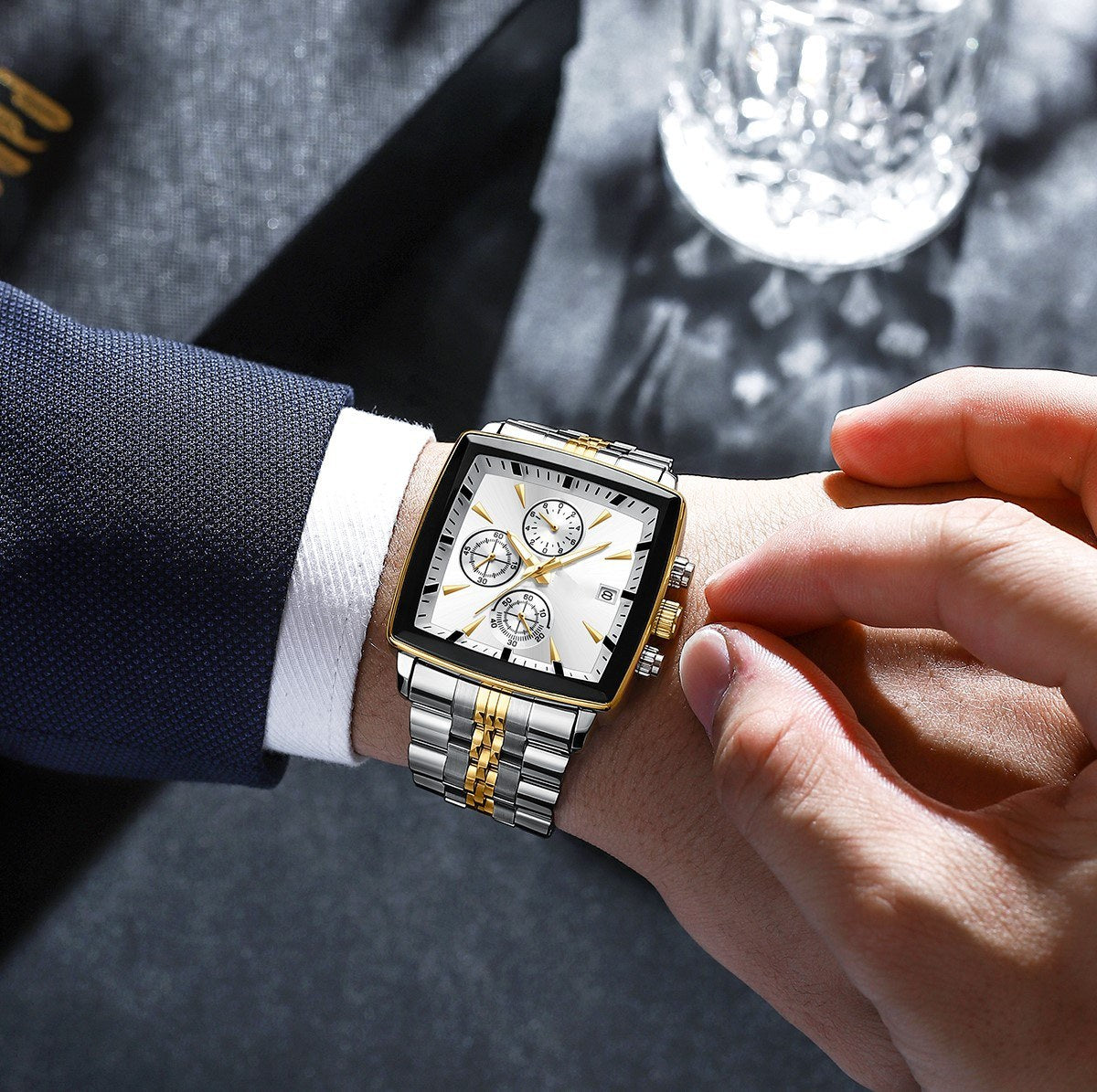 High-End Smart Men’s Business Watch – Multifunctional Waterproof Glow Wristwatch
