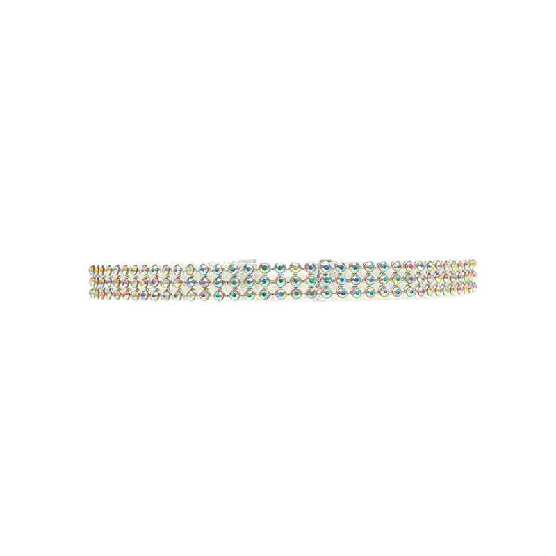 Full Crystal Rhinestone Choker Necklace – Glamorous Wedding Jewelry for Women
