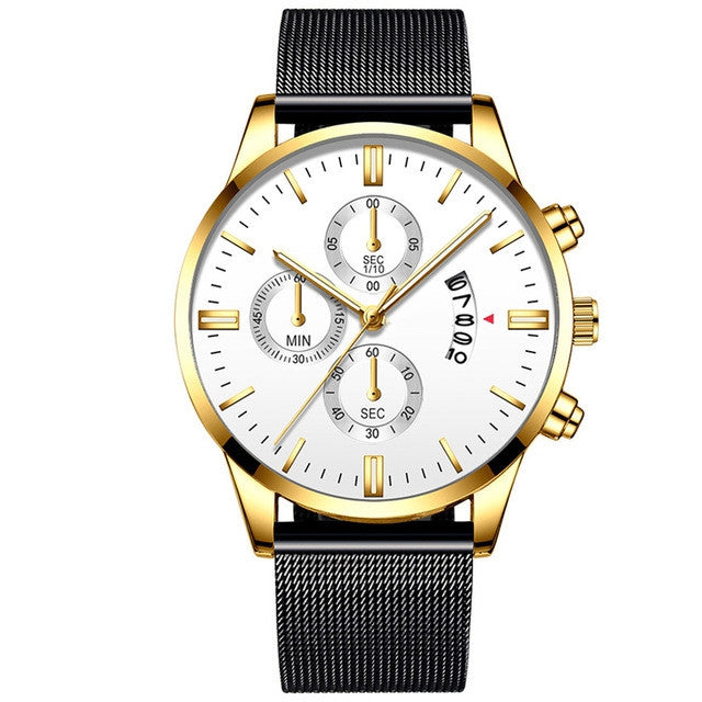 Fashion Luxury Luminous Mechanical Watch – Waterproof Steel Band Wristwatch