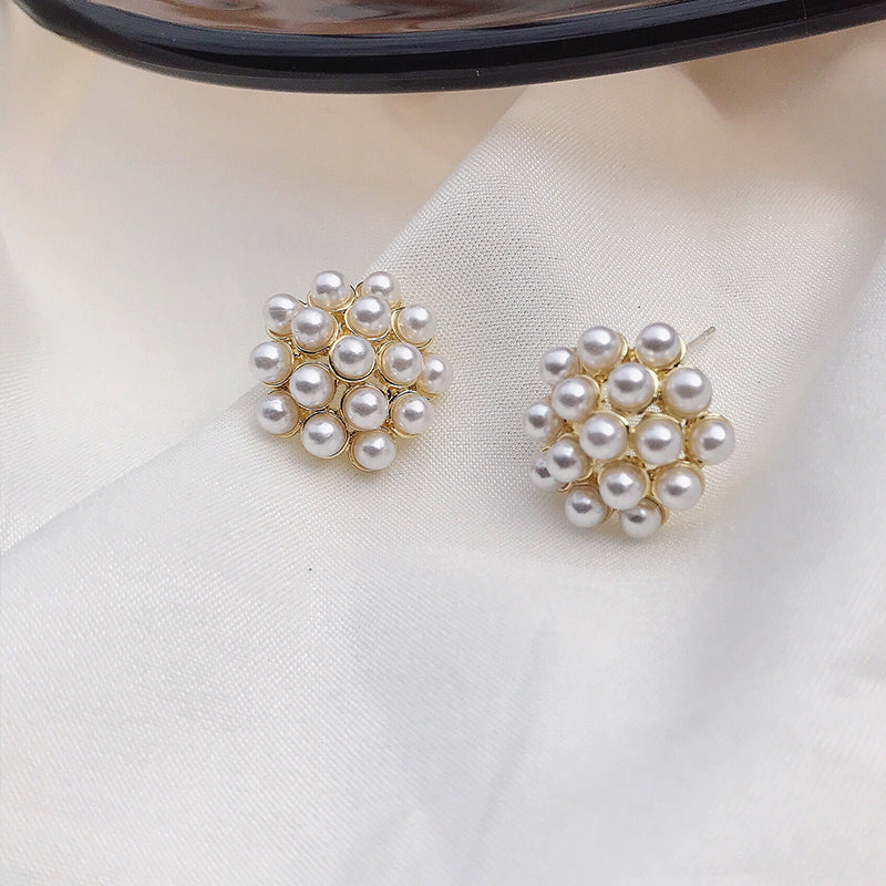 Pineapple Starfish Pearl Earrings – Cute Tropical Beach Stud Earrings for Women