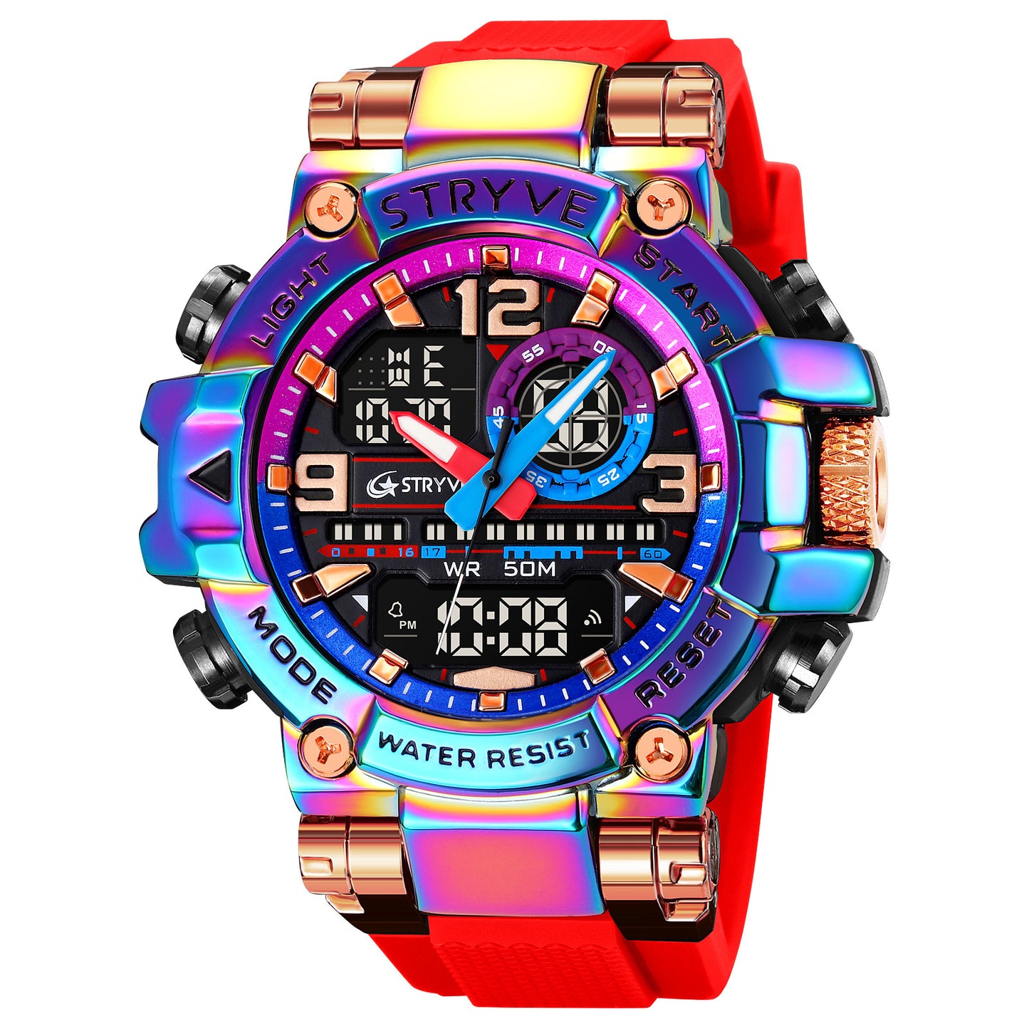 Sports Colorful Luminous Electronic Watch – Waterproof Multifunctional Student Watch
