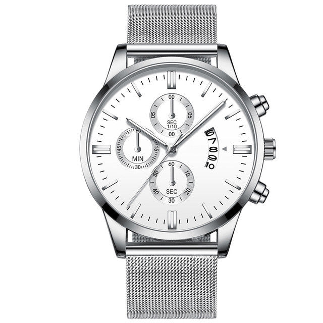 Fashion Luxury Luminous Mechanical Watch – Waterproof Steel Band Wristwatch