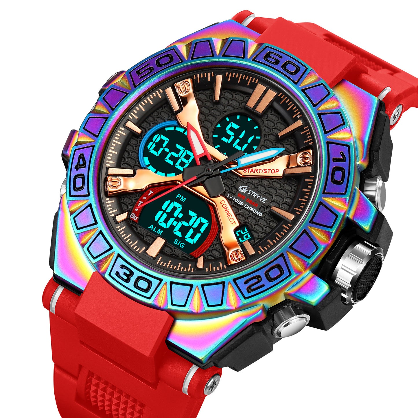 Sports Colorful Luminous Electronic Watch – Waterproof Multifunctional Student Watch