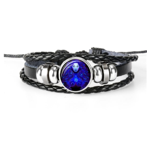 12 Zodiac Constellation Bracelet – Luminous Braided Design