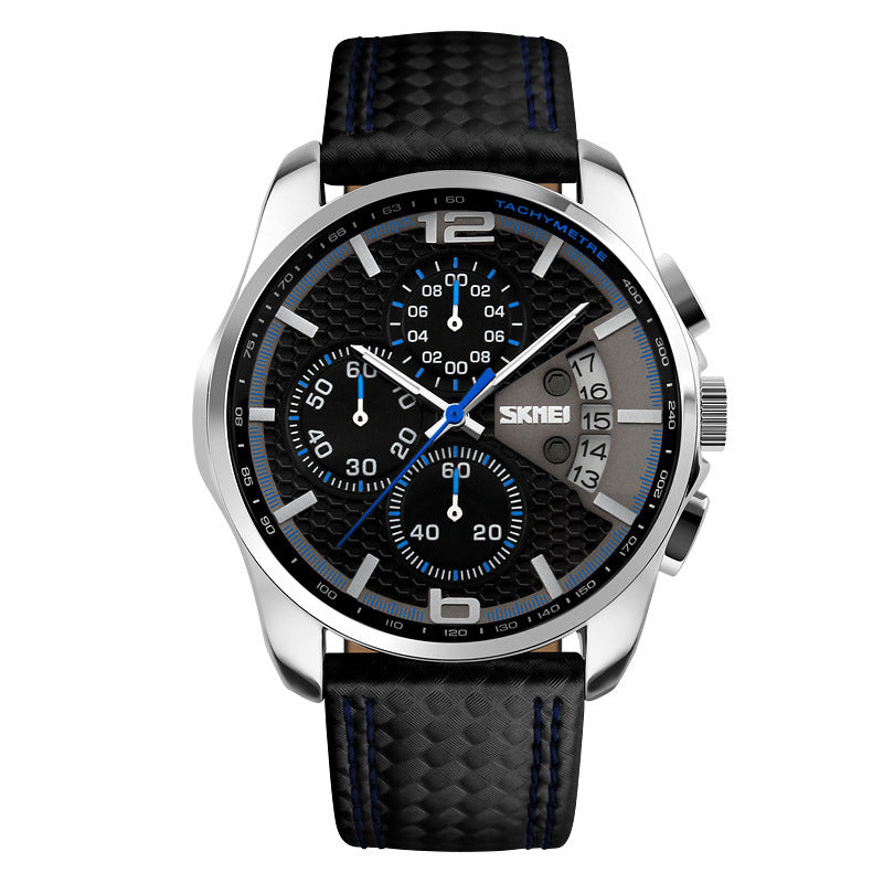 Leather Quartz Sports Watch – Casual Everyday Wristwatch for Men & Women