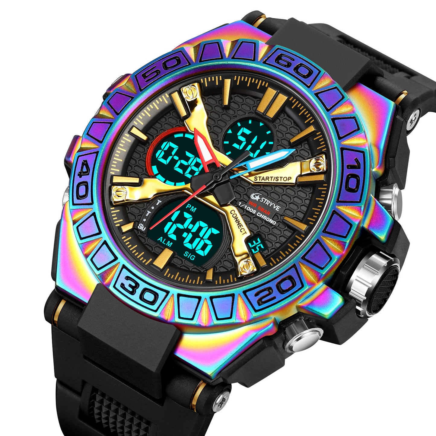 Sports Colorful Luminous Electronic Watch – Waterproof Multifunctional Student Watch