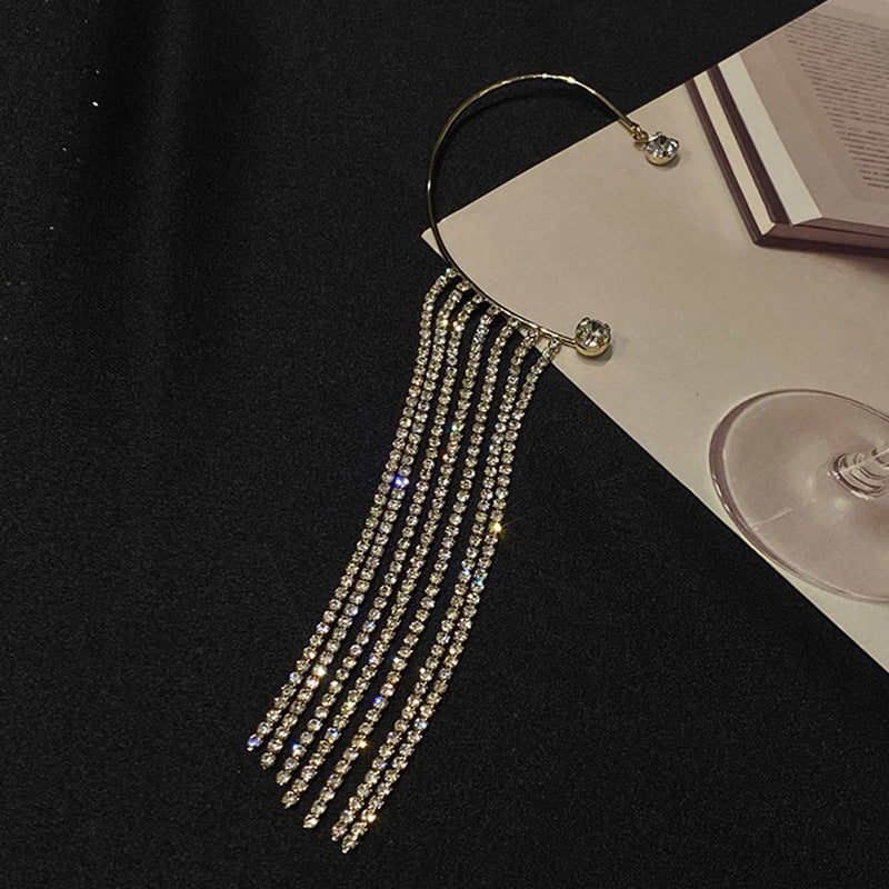 Fashionable Simple Long Tassel Earrings – Elegant Dangle Drop Earrings for Women