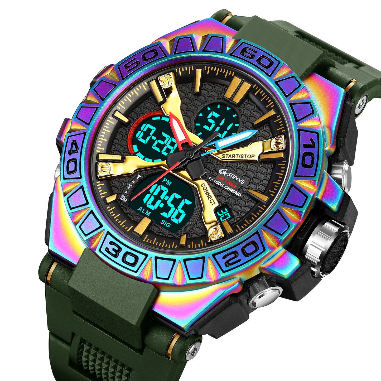 Sports Colorful Luminous Electronic Watch – Waterproof Multifunctional Student Watch