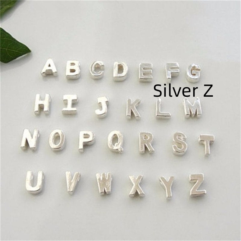 Peach Heart Shaped Letter Necklace – Delicate Clavicle Chain for Women
