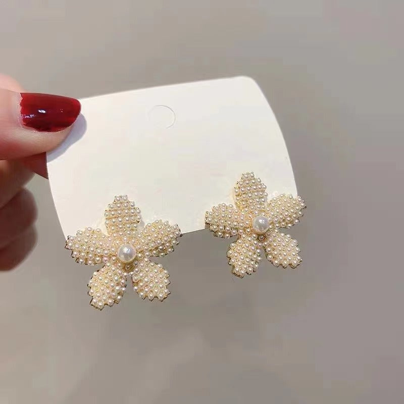 Pineapple Starfish Pearl Earrings – Cute Tropical Beach Stud Earrings for Women