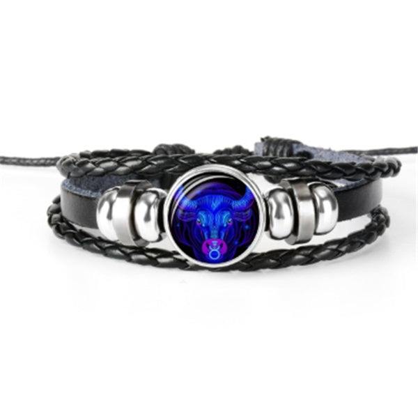 12 Zodiac Constellation Bracelet – Luminous Braided Design