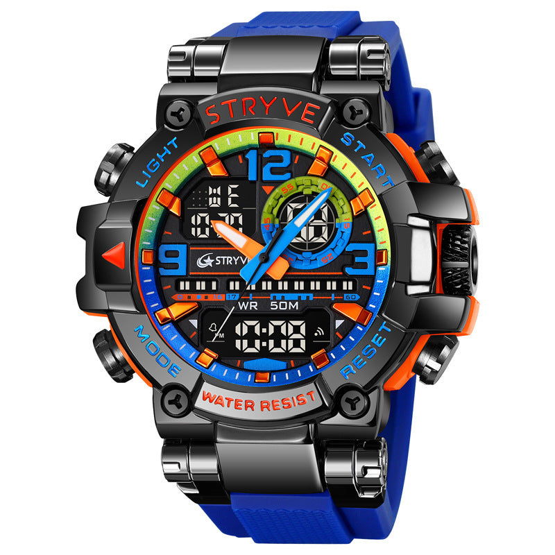 Sports Colorful Luminous Electronic Watch – Waterproof Multifunctional Student Watch