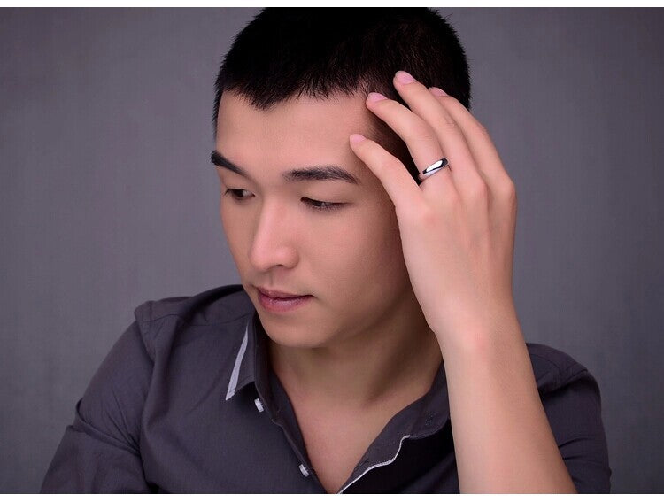 925 Silver Men's Ring – Index Finger & Little Finger Sterling Silver Band