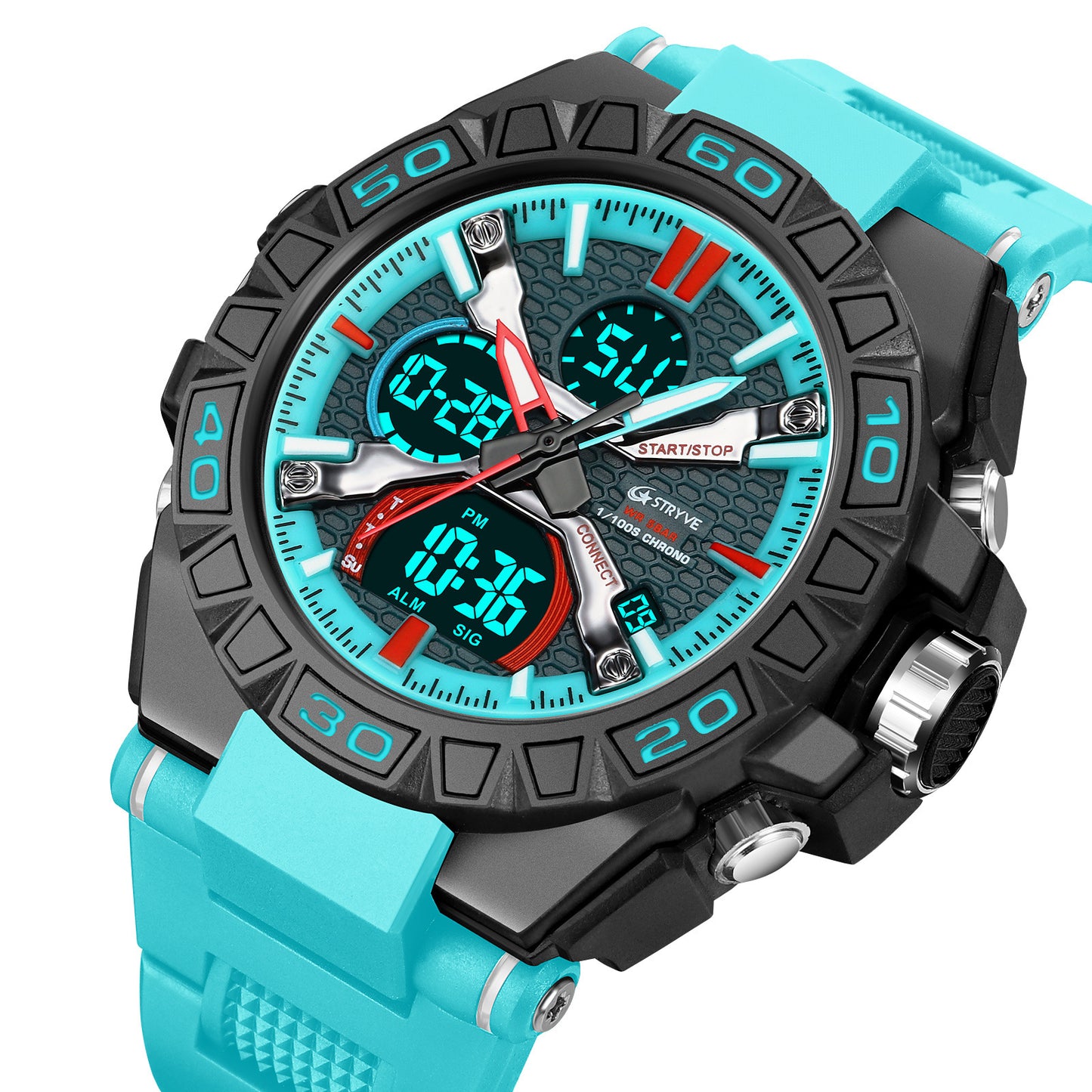 Sports Colorful Luminous Electronic Watch – Waterproof Multifunctional Student Watch