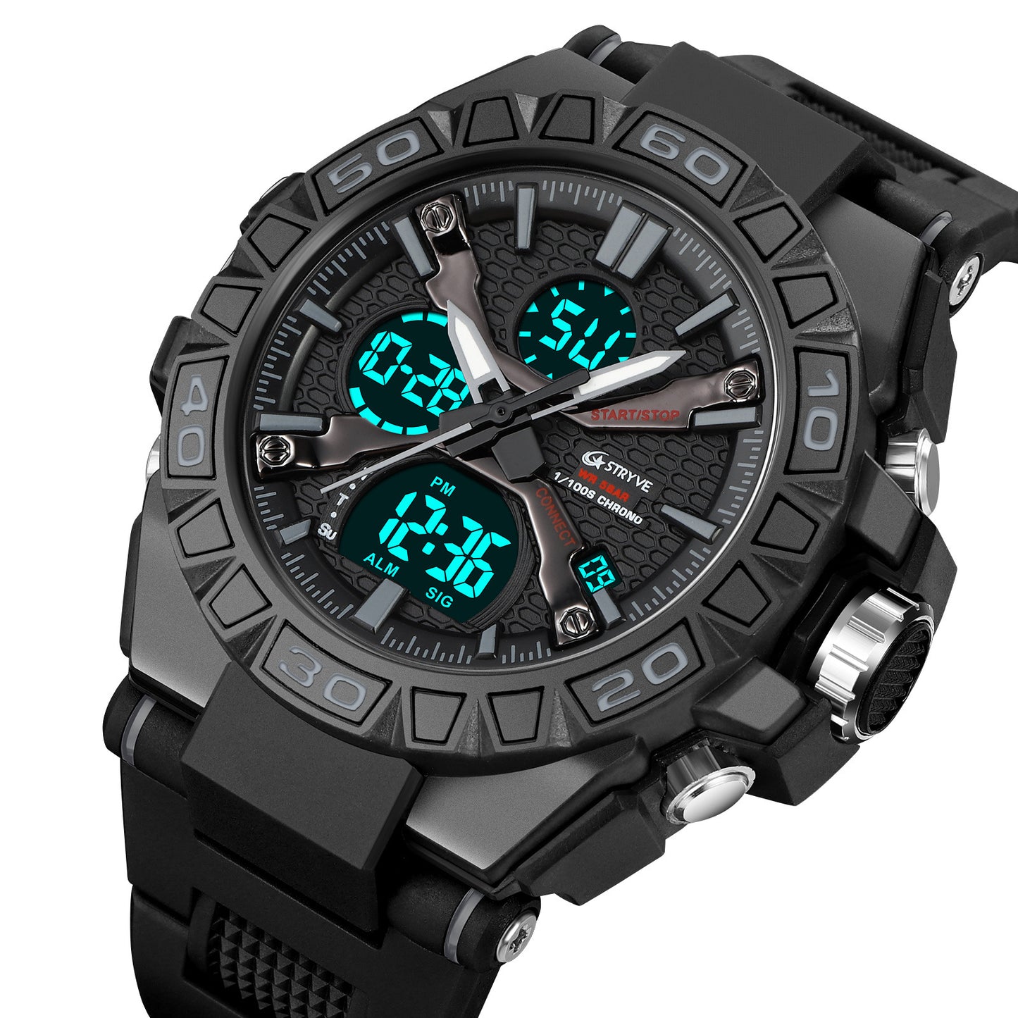 Sports Colorful Luminous Electronic Watch – Waterproof Multifunctional Student Watch