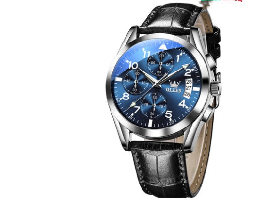 OLEVS Luxury Men's Quartz Watch – Waterproof Luminous Wristwatch