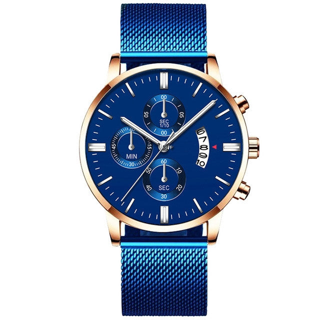 Fashion Luxury Luminous Mechanical Watch – Waterproof Steel Band Wristwatch