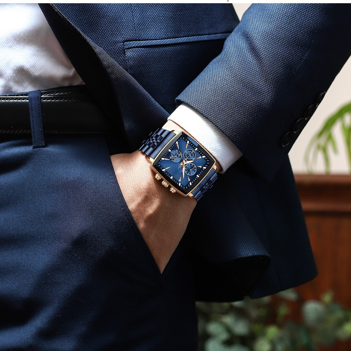 High-End Smart Men’s Business Watch – Multifunctional Waterproof Glow Wristwatch