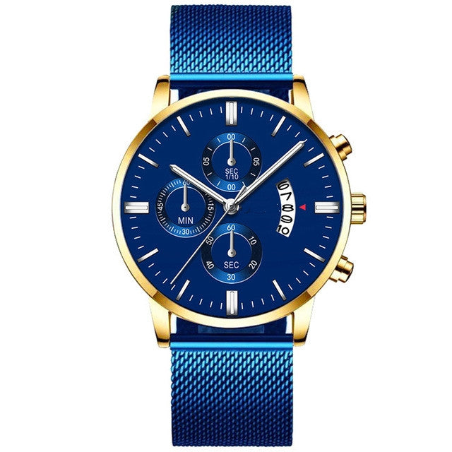 Fashion Luxury Luminous Mechanical Watch – Waterproof Steel Band Wristwatch