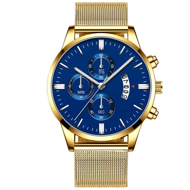 Fashion Luxury Luminous Mechanical Watch – Waterproof Steel Band Wristwatch