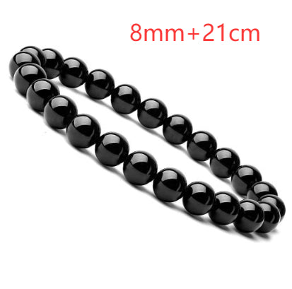 Black Onyx Bracelet – Natural Stone Beaded Jewelry for Men & Women