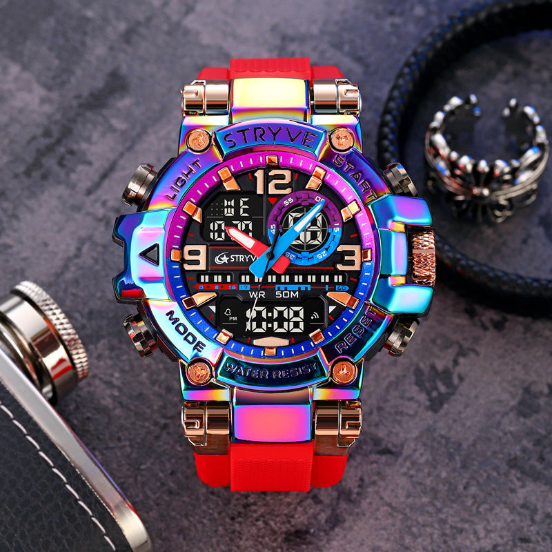 Sports Colorful Luminous Electronic Watch – Waterproof Multifunctional Student Watch