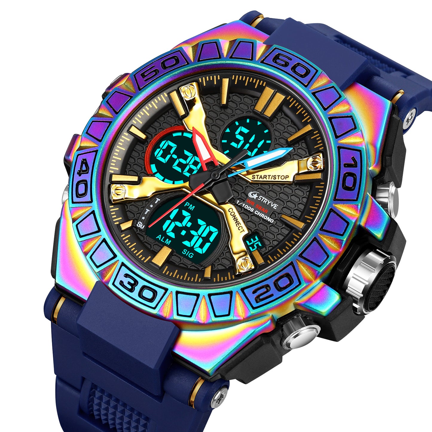 Sports Colorful Luminous Electronic Watch – Waterproof Multifunctional Student Watch